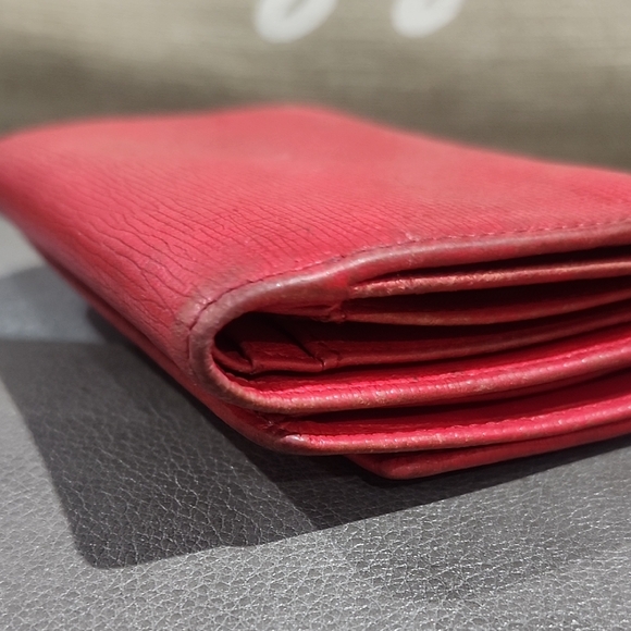 MCM Scarlet Red Leather Wallet - Picture 5 of 11